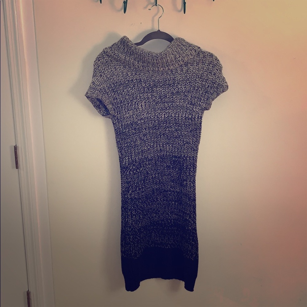 Grey ombré sweater dress